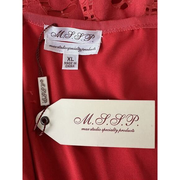 M.S.S.P Orange Lace Dress XL NWT MSRP $128.00 - Picture 8 of 11